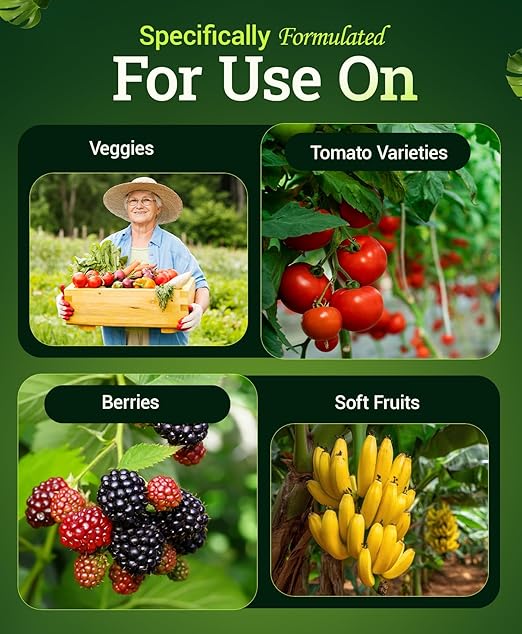 Happy Frog Tomato & Vegetable Fertilizer - Organic Vegetable Fertilizer for Vigorous Feeders, 5-7-3 Blend with Calcium & Mycorrhizal Fungi, Supports Abundant Fruit & Disease Resistance, 4lb, Pack of 2