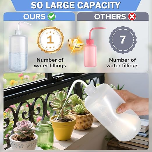 Valchoose Larger 1000ml Tattoo Squeeze Bottle, 32oz Wash Bottle Exactly Reach Plants, No-leaks Tattoo Bottles White (1Pack)