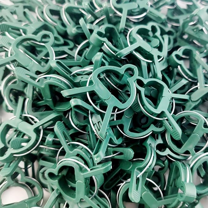 GXXMEI 80PCS Plant Clips 2 Sizes Adjusting Reusable Garden Plant Supports Clips for Supporting Stems of Flower Vine Vegetables Tomatoes Climbing
