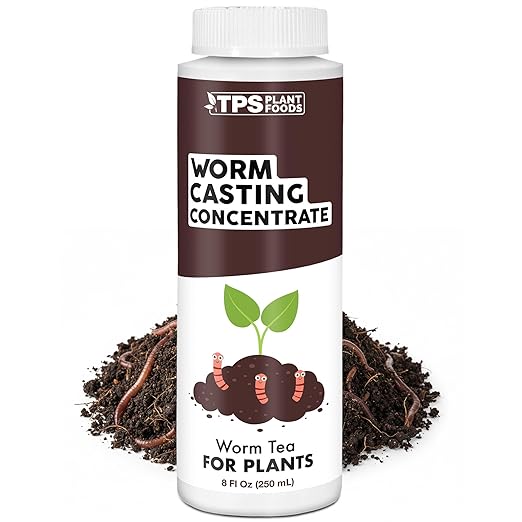 Worm Casting Tea - Concentrated Liquid Earthworm Tea for Plants, Bokashi and Compost Booster 8 oz (250mL)