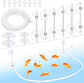 Aquarium Floating Plant Corral Kit for Separating Fish and Floating Aquarium Plants with Lightweight Thin Silicone Tube Height Adjustable Floating Plant Barrier Universal Fit for All Aquariums