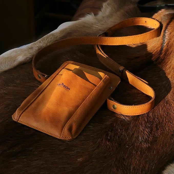 Tourbon Leather Florist Tool Waist Pouch Belt Garden Shoulder Crossbody Tools Bag Gardening Pruning Shears Holder Organizer Kit 4 Pockets