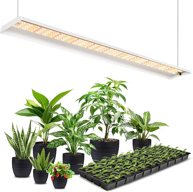 FOXGARDEN 39in Upgrade LED Grow Lights, 3.3FT Full Spectrum Hanging Plant Light, 392 LEDs Plant Growing Lamp for Indoor Plants with 4/8/12H Timer, 6 Dimmable Levels for Seed Starting Vegetables Bloom