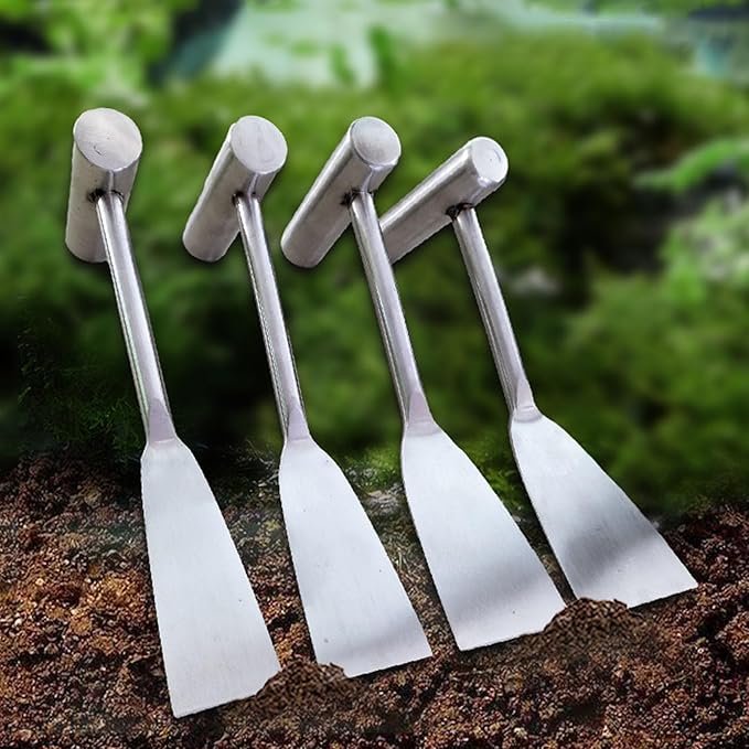 Garden Shovel Hand Trowel Spade Shovel, Stainless Steel Gardening Hand Tools for Planting Transplanting Weeding Digging(Width 34MM)