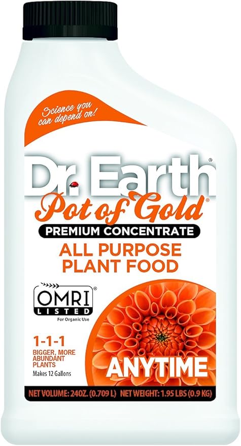 Dr. Earth Pot of Gold All Purpose Plant Food 24 oz Concentrate