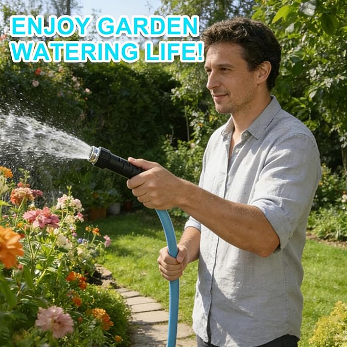 Nilight RV Water Hose 100FT Garden Drinking Hoses with Storage Bag Leakproof Anti-Kink 5/8" Inner Diameter Flexible Lightweight Freshwater Hose for RVs Campers Travel Trailer Boat Car Wash Accessories