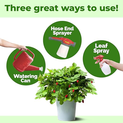 Garden Fertilizer, Complete Liquid Garden Plant Food for Edible Plants, 1 Gallon (128 oz)
