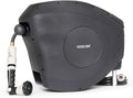 HOSELINK Classic Charcoal 50ft Hi-Flow Automatic Retractable Hi-Flow Garden Hose Reel, 9/16”, UV-Stabilized Kink-Free Hose, Wall Mounted Complete Watering Solution for Backyard, Garden & Outdoor