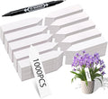 Plant Markers Garden Labels 1000 Pcs Plastic Plant Labels Name Tags with Permanent Marking Pen for Seedlings Outdoor Nursery Garden Identification Stakes Tags Pot Marker White Color