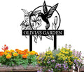Personalized Garden Signs | Garden Stake Metal Sign | Custom Garden Sign | Customized Bird Garden Name Sign Yard Sign| Garden Signs Decorative Outdoor | Personalized Camping Gifts