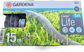 Gardena Liano Life Textile Hose 1/2 inch, 15m: Highly flexible textile garden hose, with PVC inner tube, no kinking, lightweight, weather-resistant (18445-20)
