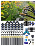 Drip Irrigation System - 360° Adjustable Micro Spray Sprinkler Kit for Garden, Easy Installation No Tools, Fine Mist Watering for Garden Potted Plants, Greenhouse (165 FT)