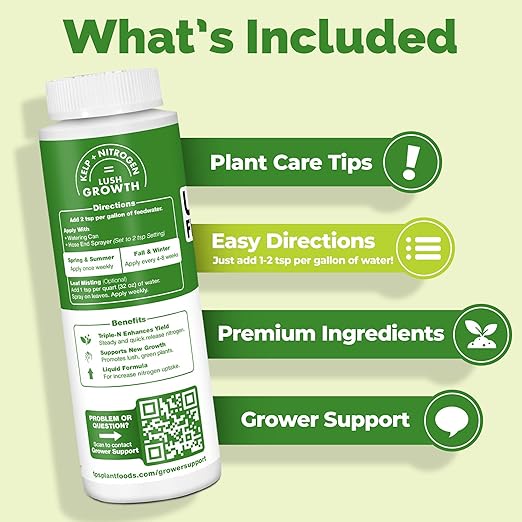 TPS NUTRIENTS Urea Fertilizer for Plants, 15-0-0 Balanced Nitrogen for Vibrant Green Growth, Liquid Plant Food 8 oz (250mL)