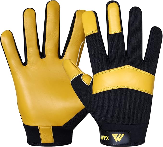 WFX Gardening Working Gloves Garden Thorn Proof Flexible Heavy Duty Leather Mechanic Utility Dexterity Breathable