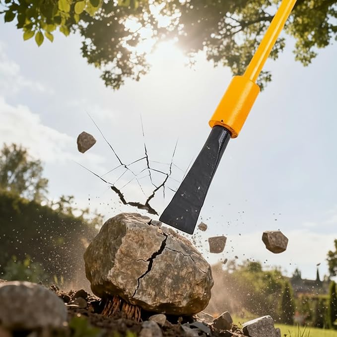 55 Root Cutting Tool Retractable Tree Root Cutter Heavy Duty Tree Stump Remover Tamping Bars Garden Remover Tool for Hole Digging Bamboo Roots Rocks Shrubs Bushes Stumps