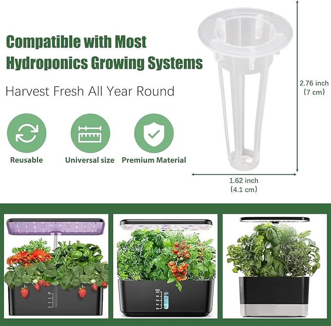 Basil Seed Pods for AeroGarden - 12 Hydroponic Refill Herb Pods with Seeds of Genovese Basil for Most Hydroponic Systems of Ahopegarden, GARDENCUBE, iDOO, and URUQ, Grow Your Own Herb Garden at Home