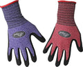 BOSS Unisex Guardian Angel Dotted Nitrile Palm Work Gloves, Superior Grip, Abrasion Resistant, 1-Pack, X-Small (8444XS), Purple/Red/Black