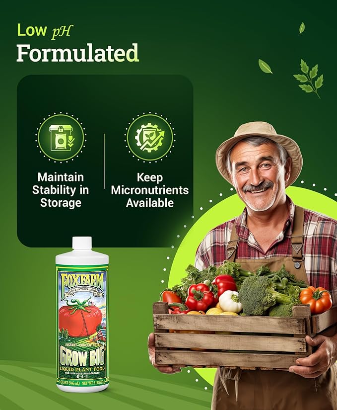 FoxFarm Soil Liquid Trio Pack - Big Bloom, Grow Big, Tiger Bloom Fertilizers for Vigorous Plant Growth, Bud Development & Abundant Fruit - Complete Liquid Plant Food Set - 3 Quart Bottles