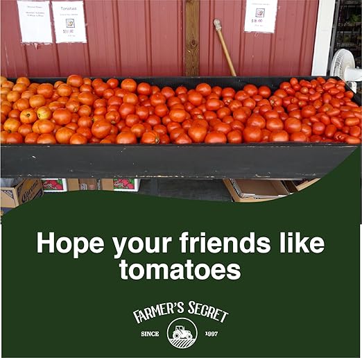 Farmer's Secret Tomato Booster Fertilizer (128oz) - Super Concentrated - 3:8:7 Ratio Fortified with Humic Acid, Iron and Calcium - Grow More Tomatoes
