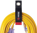 VELCRO Brand EASY HANG Extension Cord Organizer – Declutter Fast, Hang Smarter – Valentines Day Gift for Him – Heavy Duty 75 lb Hold, 2 Pack, Medium 14 in, Black Straps Fit 25–50 ft cords