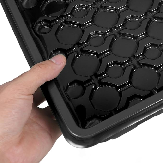Breathable Seedling Tray with Lid and Large Black Planter Tray for Seed Starting and Sprouting Greenhouse Accessory for Indoor Gardening