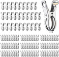 120Pcs Garden Clips, Stainless Steel Clips with 1.2 Inches Opening, Greenhouse Clips Hoop Clamps for Shade Cloth or Plant Cover Netting, Grip Strong Heavy Duty Green House Supplies
