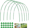 Joyhalo Garden Hoops for Raised Beds, 25pcs (5 Sets of 7ft) Fiberglass Hoops with PVC Coating, DIY Greenhouse Tunnel for Row Cover, Bird Netting & Plant Protection, Extend Growing Season