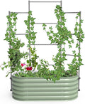 Vego Garden Modular Wall Trellis System, Triple Section 4.0' Long for 2.0' x 4.0' Garden Beds
