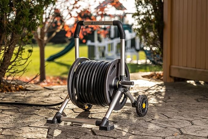 Gorilla 200’ Aluminum Zero-Rust Upright Hose Reel