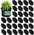 75 Pack 5 Gallon Plant Grow Bags Bulk, Thickened Nonwoven Fabric Pots with Handles, Black Vegetable Planter Bags Containers, Cloth Planters for Garden Vegetable/Flower/Plant/Fruits Outdoor