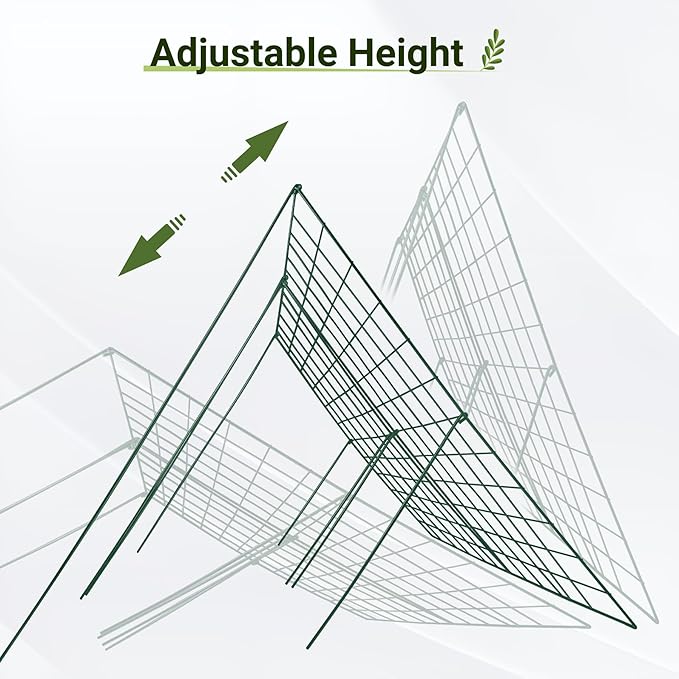 Cucumber Trellis for Garden - 2 Pack, 48" L x 24" W Garden Trellis for Climbing Plants Outdoor with Support Structures, A Frame Trellis for Climbing Vegetables Peas, Vine, Bean