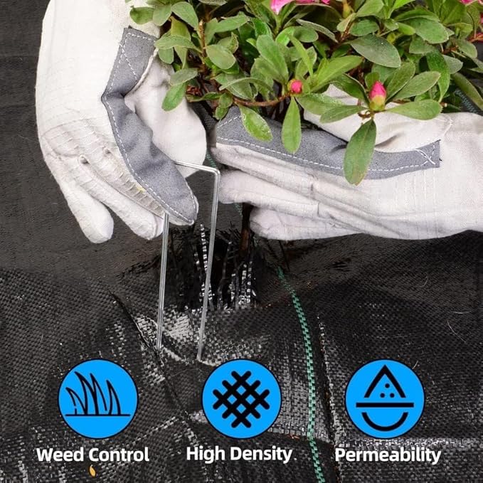 3FT x 300FT Weed Barrier Landscape Fabric, 3.2oz Premium Heavy Duty Garden Cloth, Ground Cover for Gardening, Farming