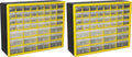 Akro-Mils 44-Drawer Plastic Drawer Storage Cabinet for Garage Organization, Bead Organizer, Building Bricks Storage, Teacher Toolbox, Makeup Organizer, 20-Inch W x 6-Inch D x 16-Inch H, 10144 Yellow