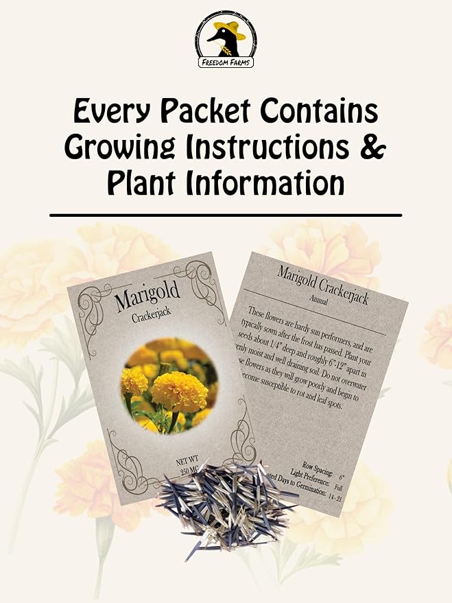 Deluxe Flower Garden Seed Variety Pack – 30 Seed Packets | Sunflower, Zinnia, Lavender, Cosmos & Cut Flower Mix | Easy Grow Pollinator & Bouquet Garden Seeds