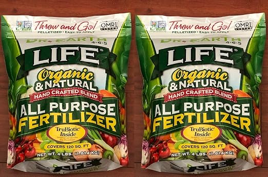 Life All-Purpose Organic Fertilizer, 5-5-5, 4-Lbs.