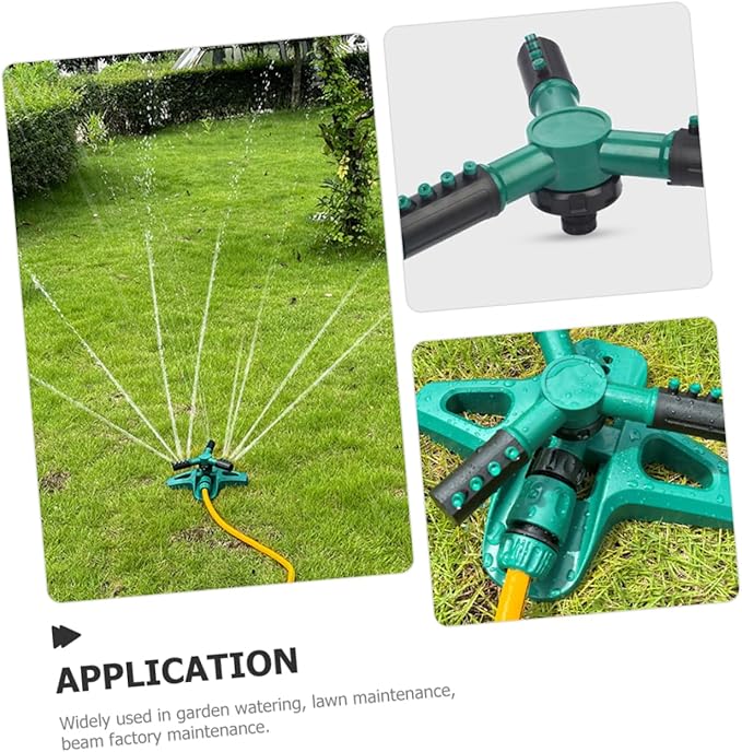 Automatic Lawn Sprinkler 360 Rotary Irrigation System with Ground Stake for Garden and Vegetable Watering Durable Lawn Sprinkler for Efficient Yard Irrigation