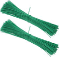Green Twist Ties, 200 Pcs 6 Inch Twist Ties for Plastic Bags Round Reusable Plant Tie for Indoor Plants for Plants Christmas Holiday Tree Decors Gardening Cable Organization Household and Office Use