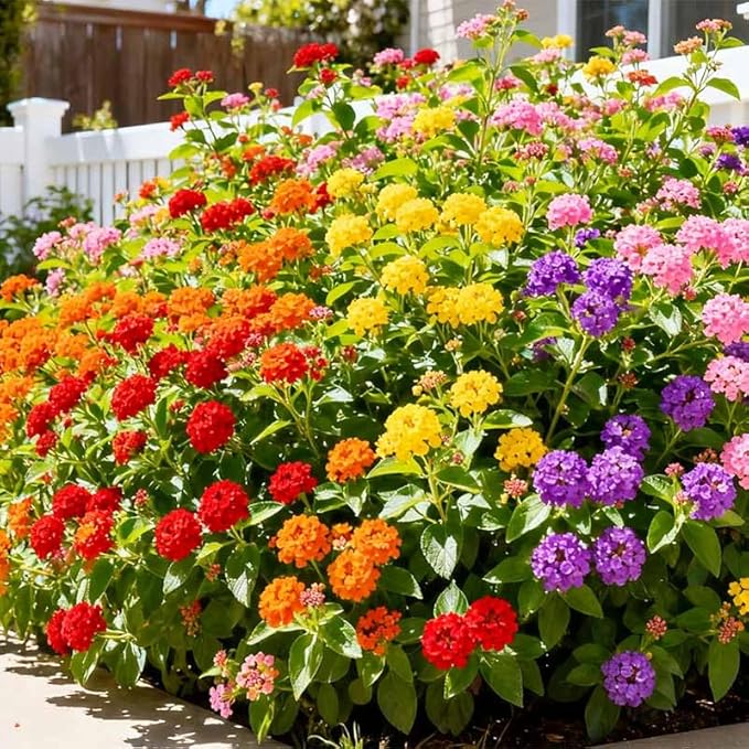 200+Perennial Mix Lantana Flowers Seeds for Planting Outdoors Home Garden