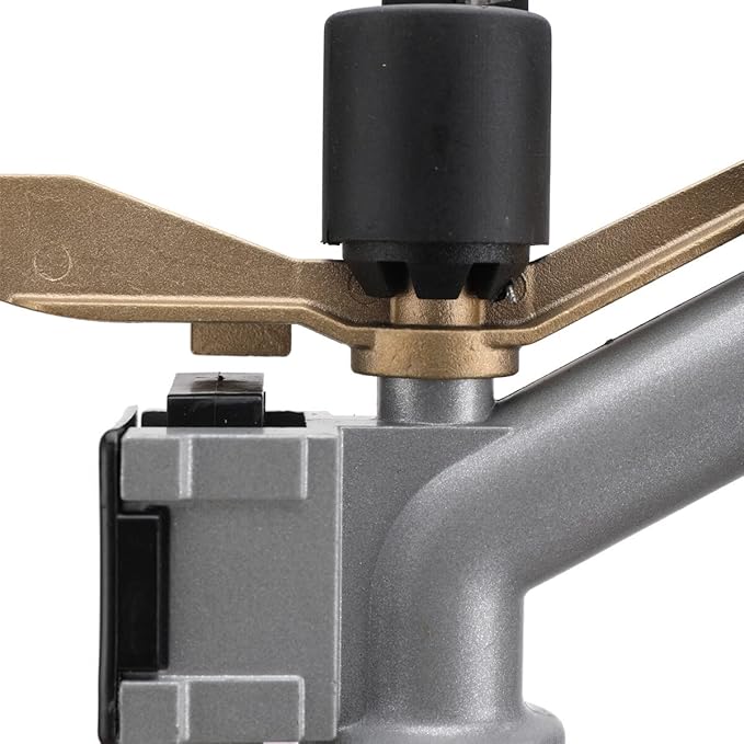 1.0" Agriculture Farm Irrigation Sprinkler Lawn Sprinkler Irrigation Spray Gun Large-Area Watering Spray 360° Rotary Farm Lawn Garden Irrigation, Pack of 2