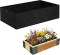 CIEOVO Raised Garden Bed Liner Thick Fabric Raised Garden Bed Breathable Drainage Rectangle Grow Bags with Handles Fabric Garden Bed for Outdoor Raised Garden Beds Holds Soil, 4 x 2 x 1ft
