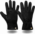 Leather Safety Work Gloves Gardening Carpenter Thorn Proof Truck Driving for Mens and Womens Waterproof heavy duty