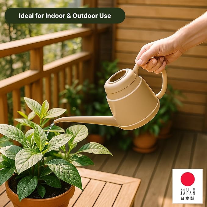 Japanese Long Spout Watering Can for Bonsai Succulents Cactus Rosettes Succulents Indoor Outdoor Plants Control Water Flow Made in Japan, 850ml, 2-Pack