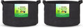 247Garden 2-Pack 50 Gallon Grow Bags/Aeration Fabric Pots w/Handles (Black)