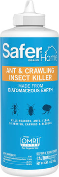 Safer Home Ant & Crawling Insect Killer - Diatomaceous Earth - SH5168-7 oz Puffer Bottle for Killing Insects - OMRI Listed - Kills Quickly, Easy to Use
