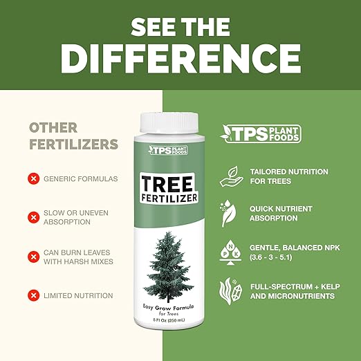 Tree Fertilizer – Liquid Plant Food for Healthy Roots & Foliage in Trees & Shrubs, 32oz