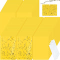 Qualirey 700 Pcs 6 x 8 Inch Yellow Sticky Traps for Plant Double Sided Sticky Trap with Twist Ties Fly Traps for Fruit Insect Fungus Bugs Indoor Outdoor