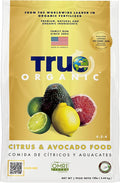 True Organic Citrus & Avocado Food – Organic Fertilizer for Lush Foliage and Abundant Fruit – 12lb Bag Covers 210 Sq. Ft.