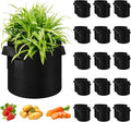 10 Gallon Grow Bags 30 Pack, Heavy Duty Thickened Nonwoven Fabric Pots with Handles, Plant Grow Bags for Vegetable/Flower/Plant/Fruits, Black
