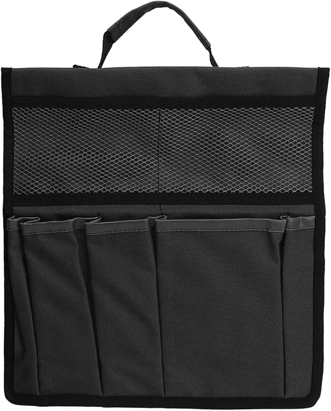 Gavigain Garden Tool Storage Bag 600D Oxford Cloth Foldable Portable Gardening Tote with Multiple Pockets for Outdoor Garden (Black)