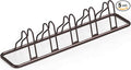 Simple Houseware 5-Bike Floor Storage Rack - Adjustable Bicycle Parking Stand & Garage Organizer for Road and Kids Bikes, Bronze
